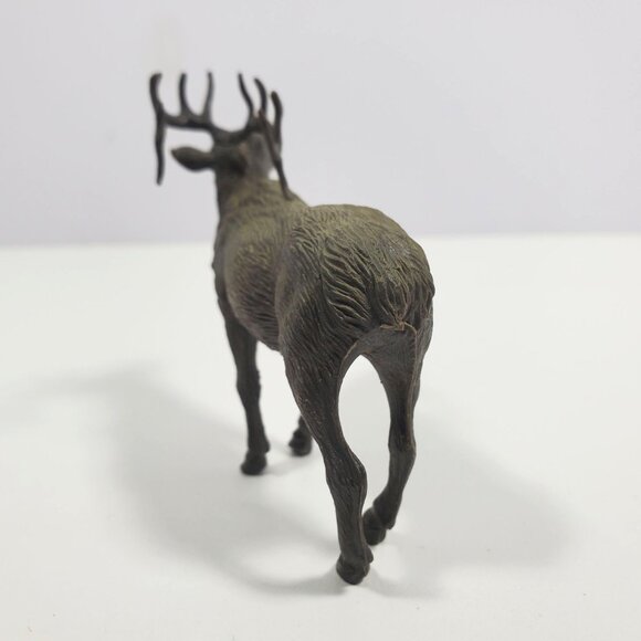 New Ray Elk 3" Vintage Figure Wildlife Brown Plastic - Picture 9 of 16